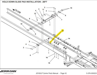 1001151248 XLP Hold Down Slide Pad - Image 2
