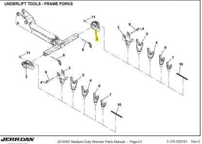 7007000058 - Frame Fork Adapter Cast L/D W/ - Image 2