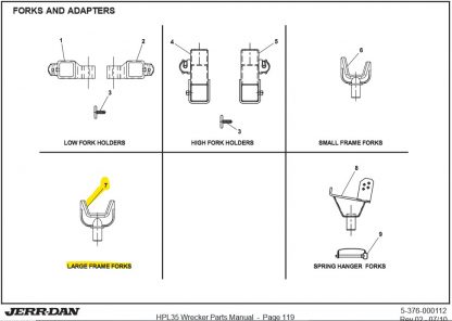 7454000008 - 3.62 L/D Large Fork Casting - Image 2