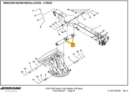 1001127313 Wrecker Mast Lift Cylinder (1001231530) - Image 2