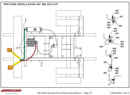 Hose Kit SPR MPL-NG 140" FD D-CP