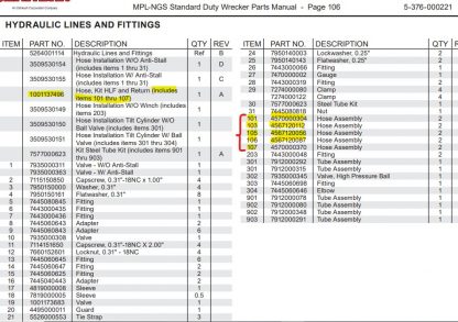 MPL-NG HLF AND Return Hose Kit - Image 2