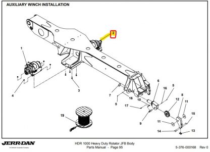 1001157914 Aux DP20 RH Winch,