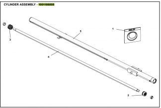 1001166855 3.50in/2.00in X 139.44in-271.44in Roll Cylinder