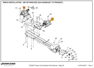 1001210257 RH 35K Planetary 2-Speed Winch