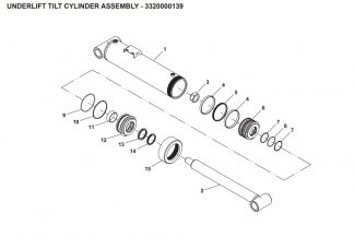 Seal Kit for Medium Duty Underlift tilt cylinder