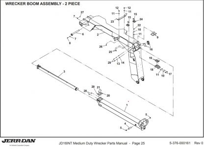 3170000192 Boom Weldment, Fly Section