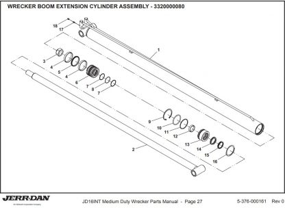 3320000080 Extension Cylinder Assembly