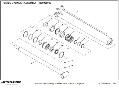 3320000083 Spade Cylinder Assembly
